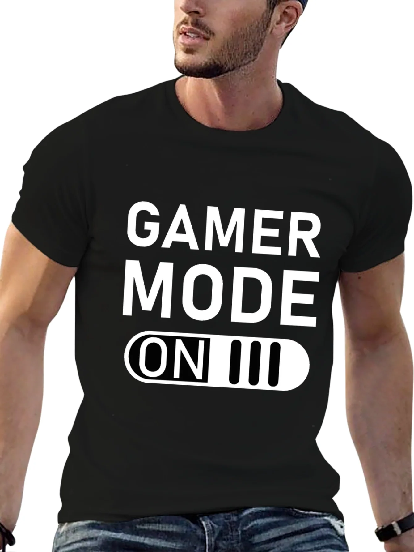 Gamer Mode ON Graphic Tee - Black