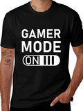 Gamer Mode ON Graphic Tee - Black