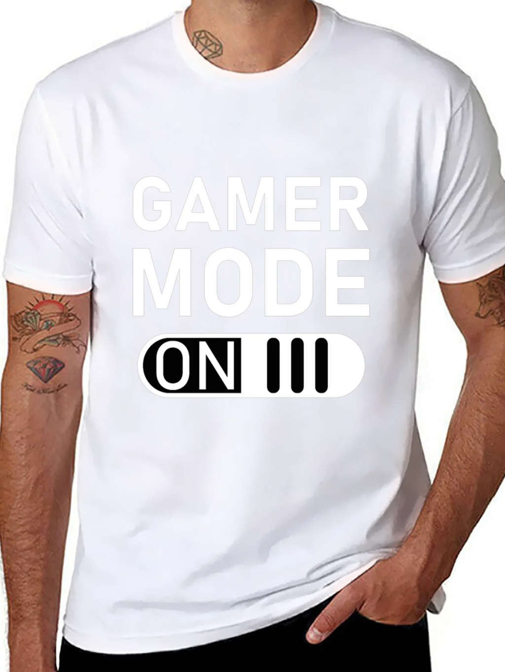 Gamer Mode ON Graphic Tee - Black