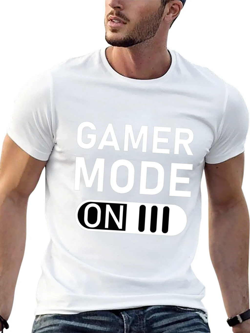 Gamer Mode ON Graphic Tee - Black