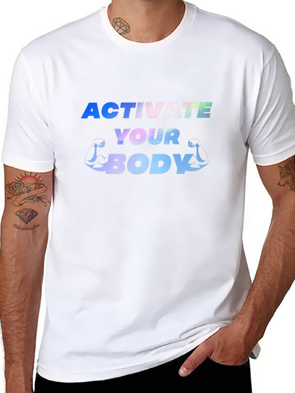 Activate Your Body Black Graphic Tee