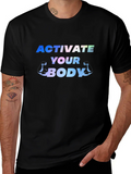 Activate Your Body Black Graphic Tee
