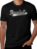 Black Baseball Graphic Tee - Stylish & Sporty