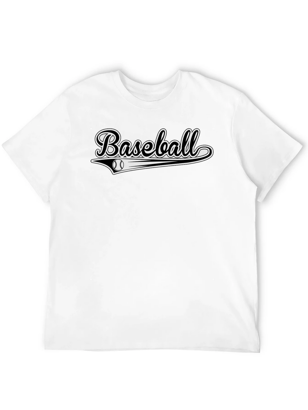 Black Baseball Graphic Tee - Stylish & Sporty