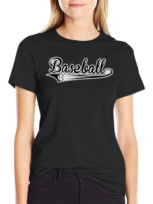 Black Baseball Graphic Tee - Stylish & Sporty