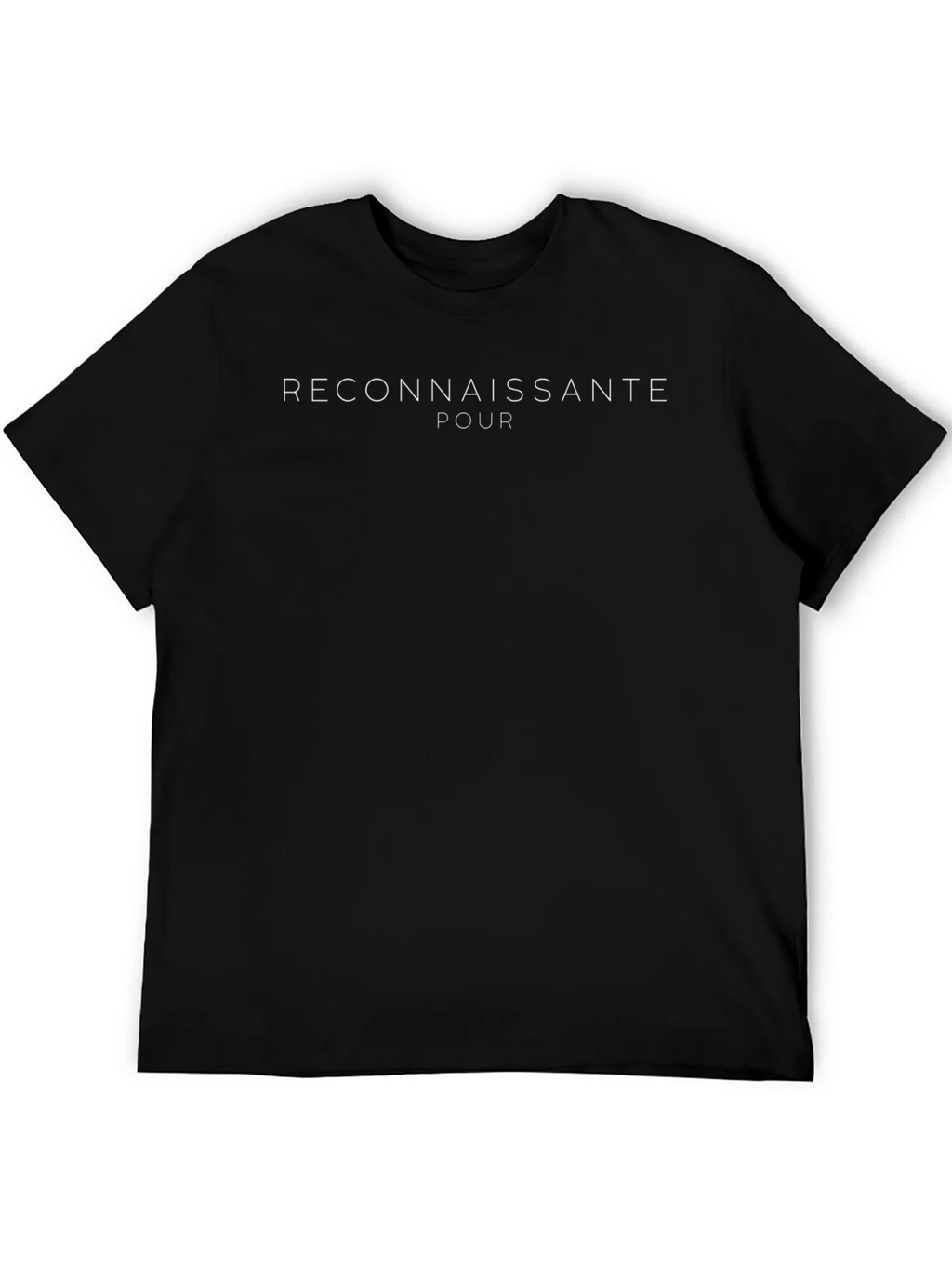 Reconnaissante Pour Graphic Tee - Black
