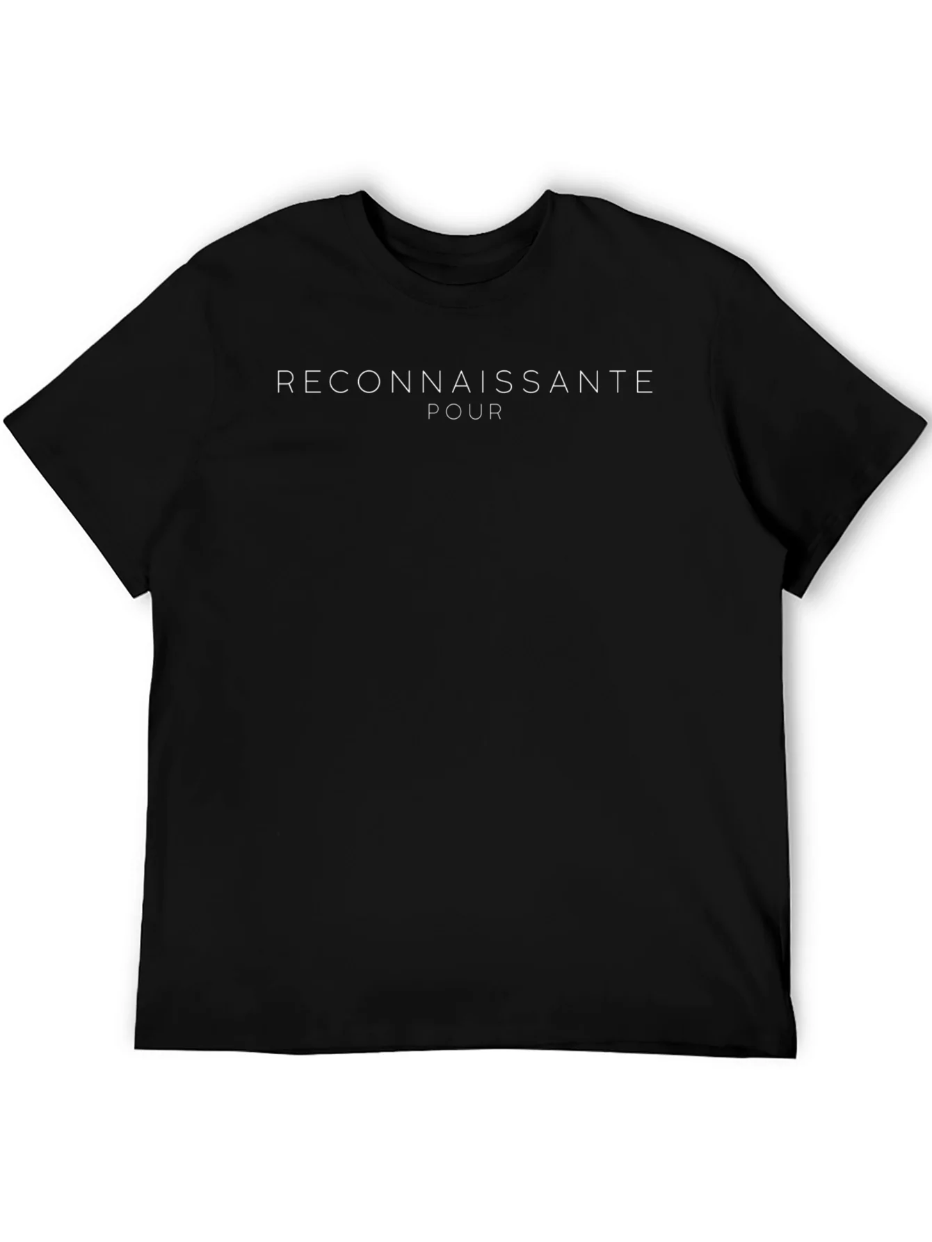 Reconnaissante Pour Graphic Tee - Black
