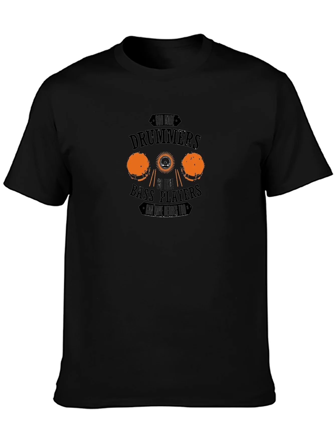 Drummers and Bass Players Black Graphic Tee