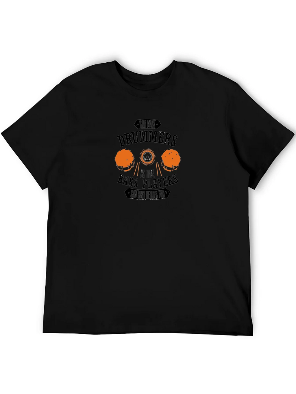 Drummers and Bass Players Black Graphic Tee