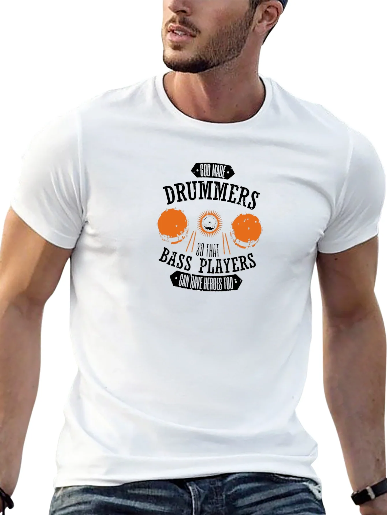 Drummers and Bass Players Black Graphic Tee