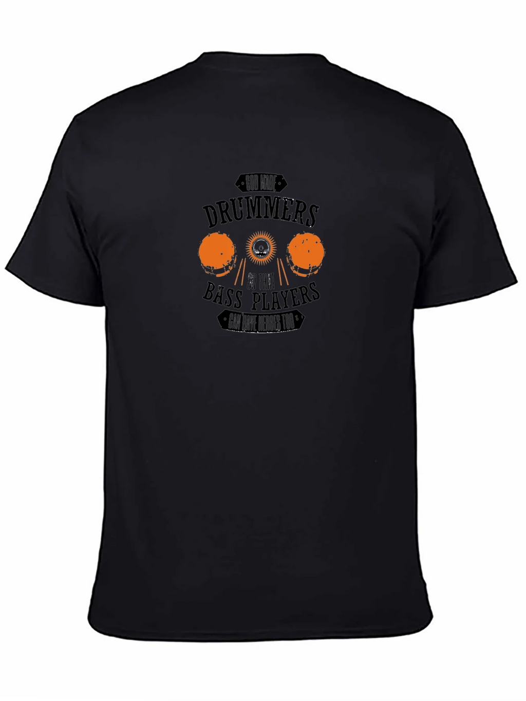 Drummers and Bass Players Black Graphic Tee