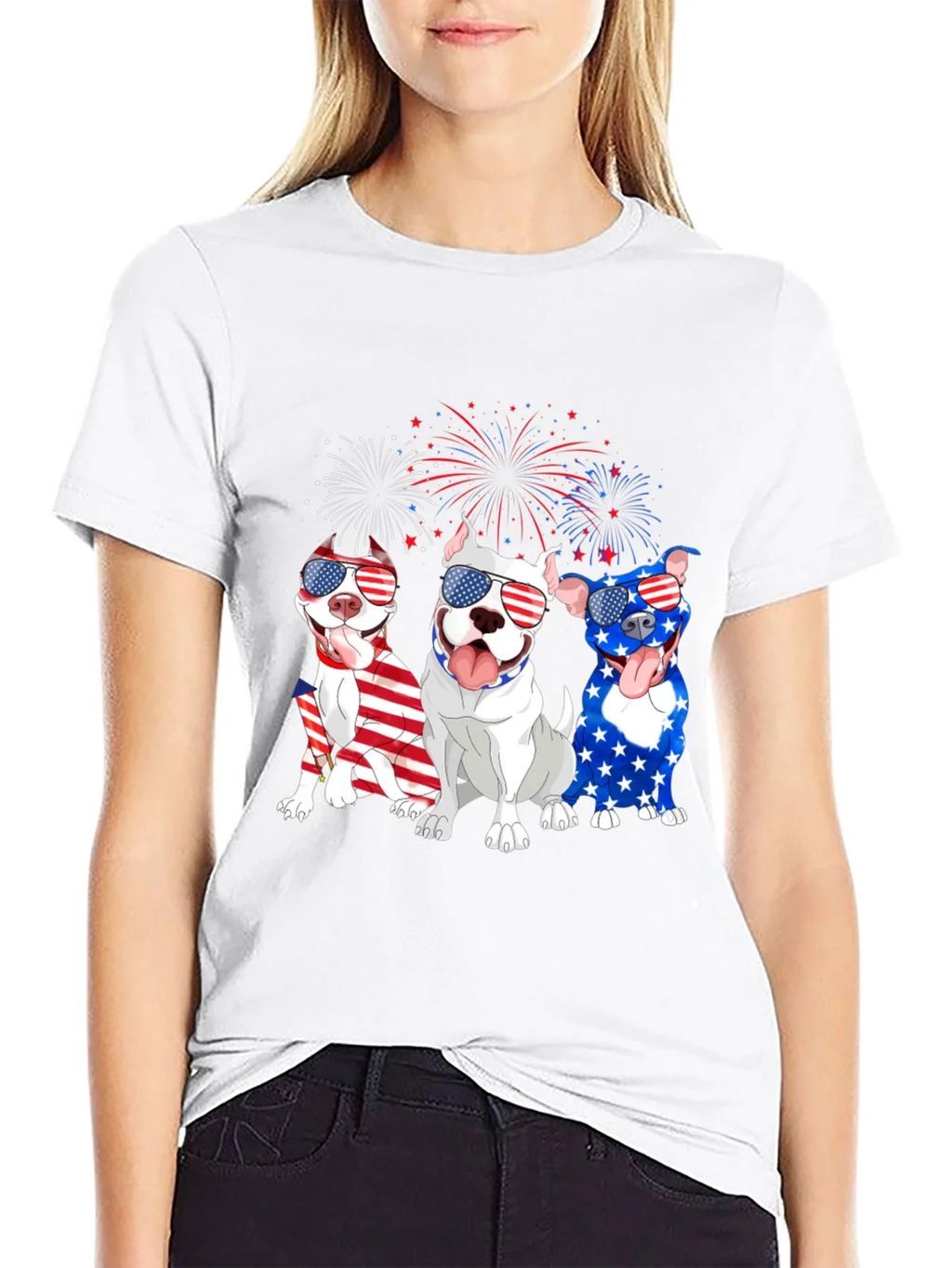 Patriotic Pitbulls Tee