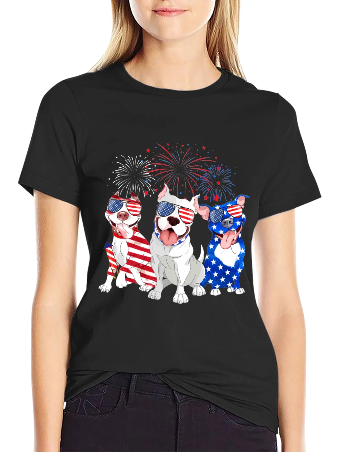 Patriotic Pitbulls Tee