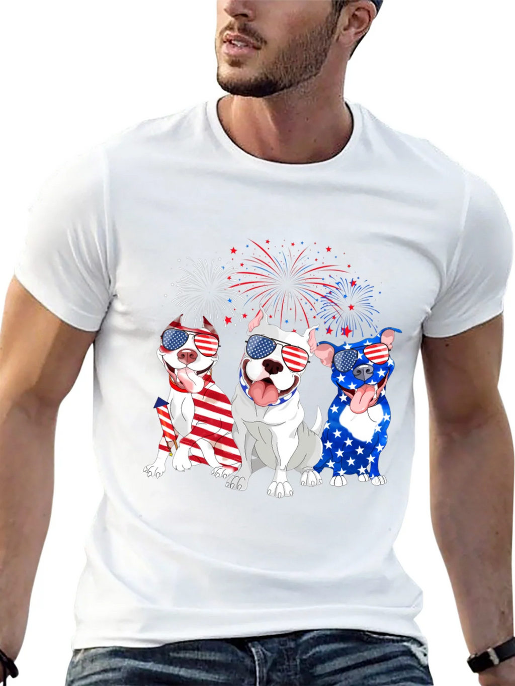Patriotic Pitbulls Tee