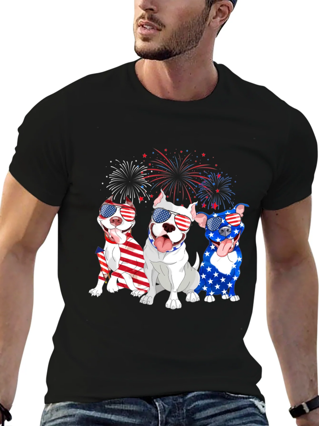 Patriotic Pitbulls Tee