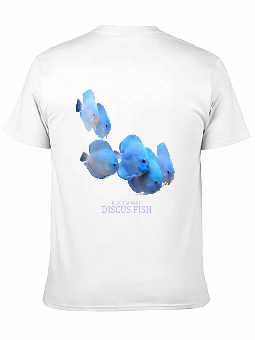 Blue Diamond Discus Fish Graphic T-Shirt