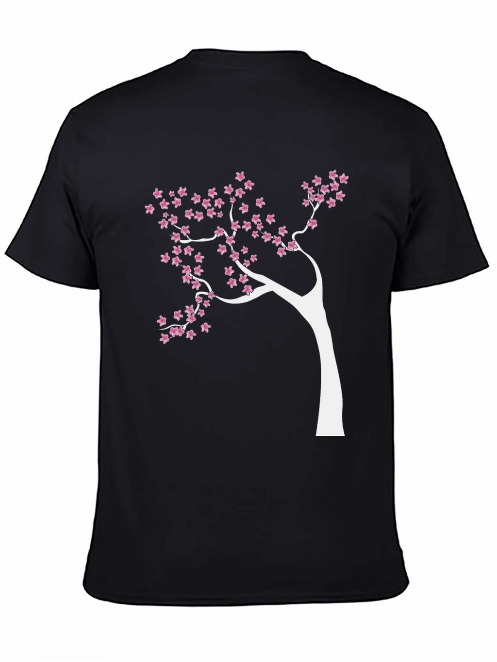 Blossom Tree Graphic Tee - Stylish Black Cotton T-Shirt