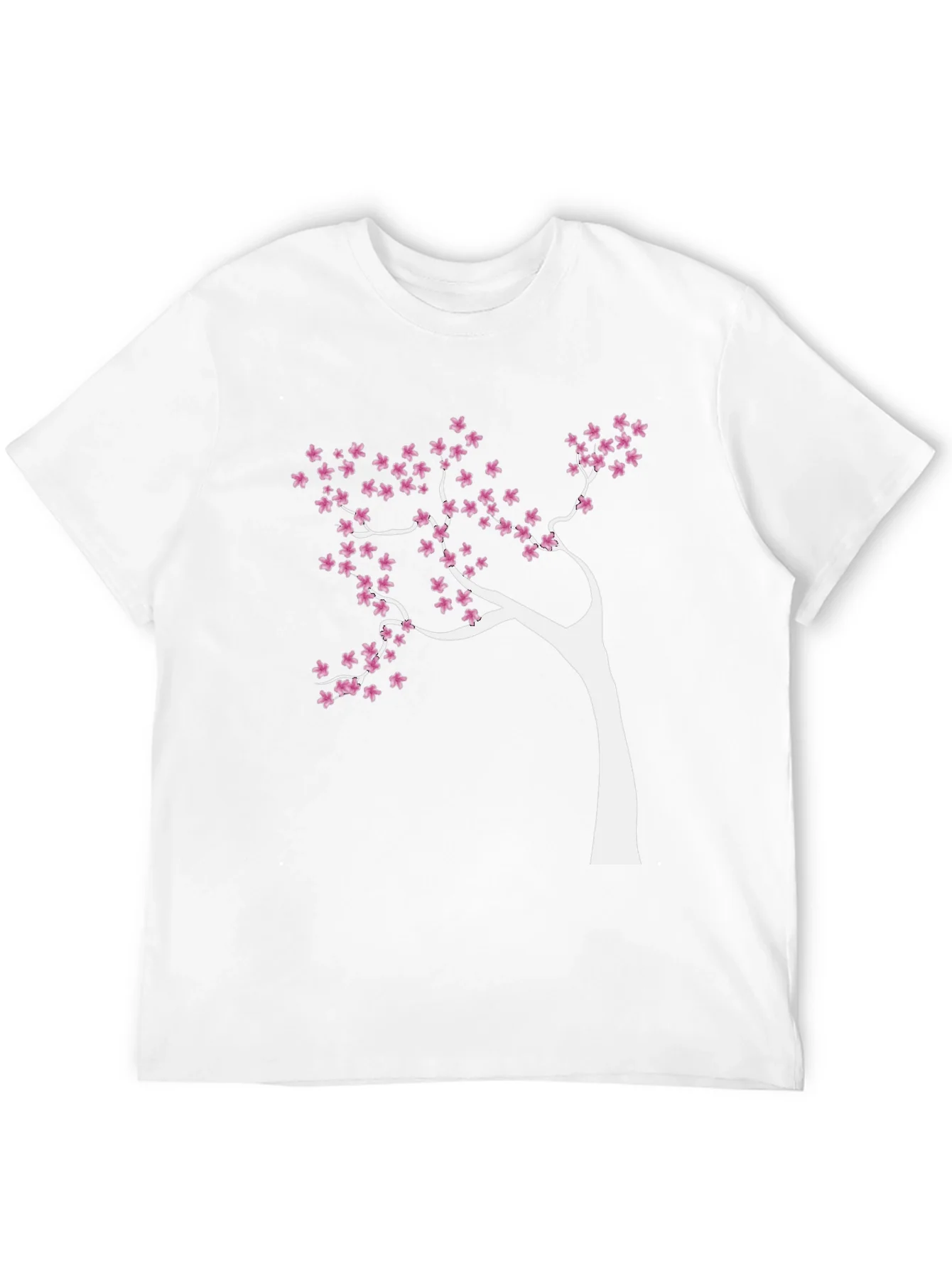 Blossom Tree Graphic Tee - Stylish Black Cotton T-Shirt