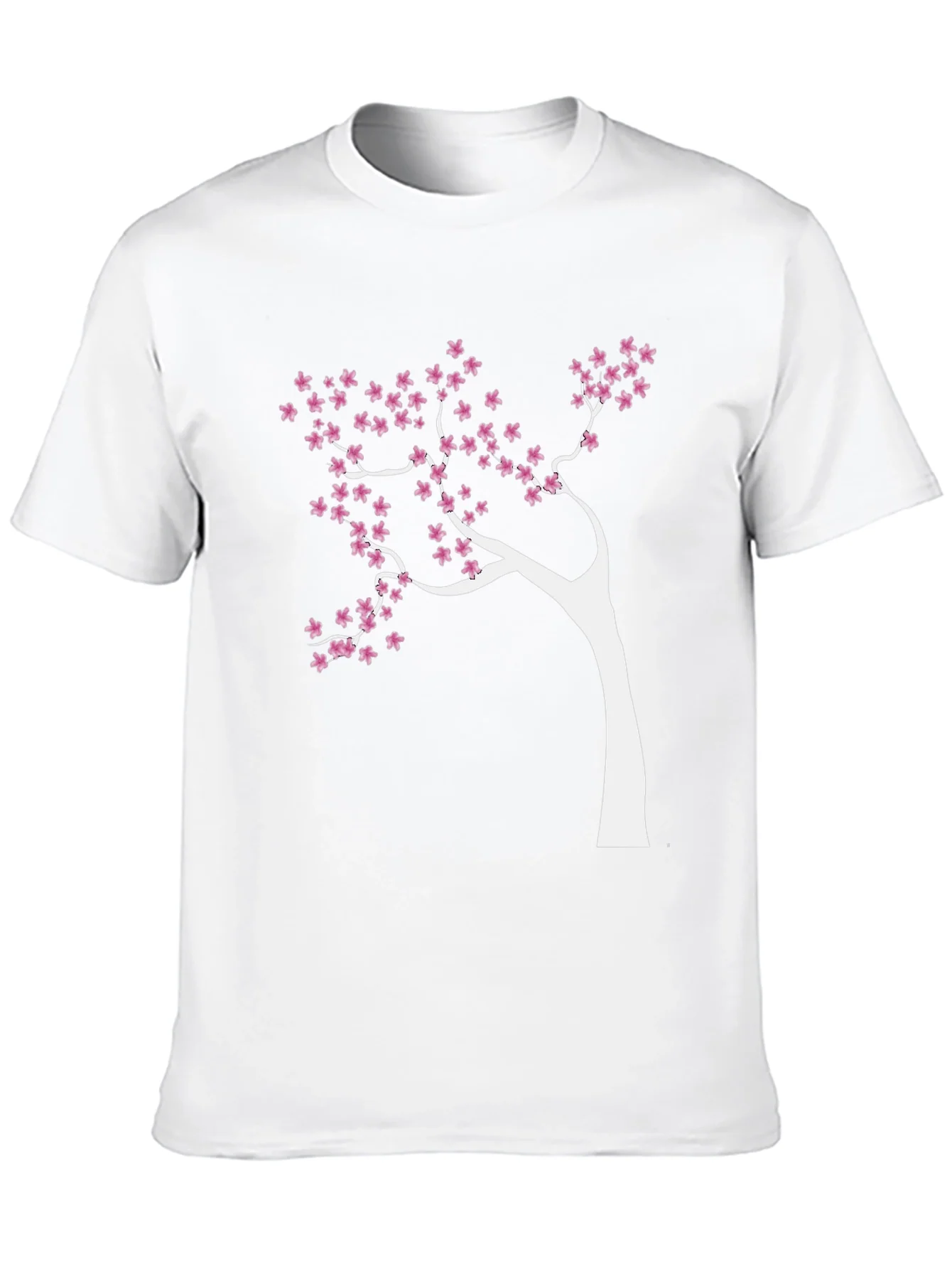 Blossom Tree Graphic Tee - Stylish Black Cotton T-Shirt