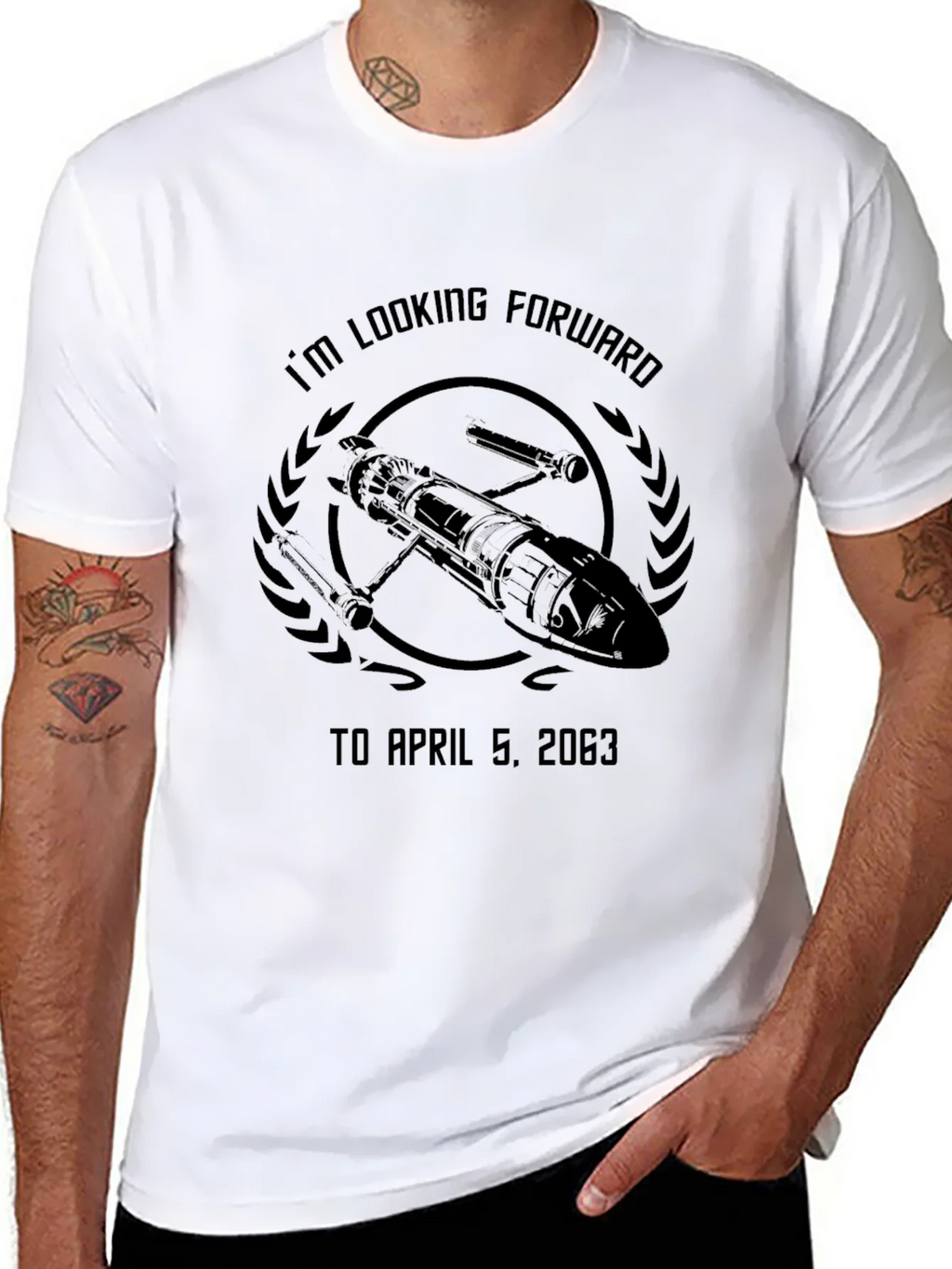 Im Looking Forward to April 5 2063 T-Shirt