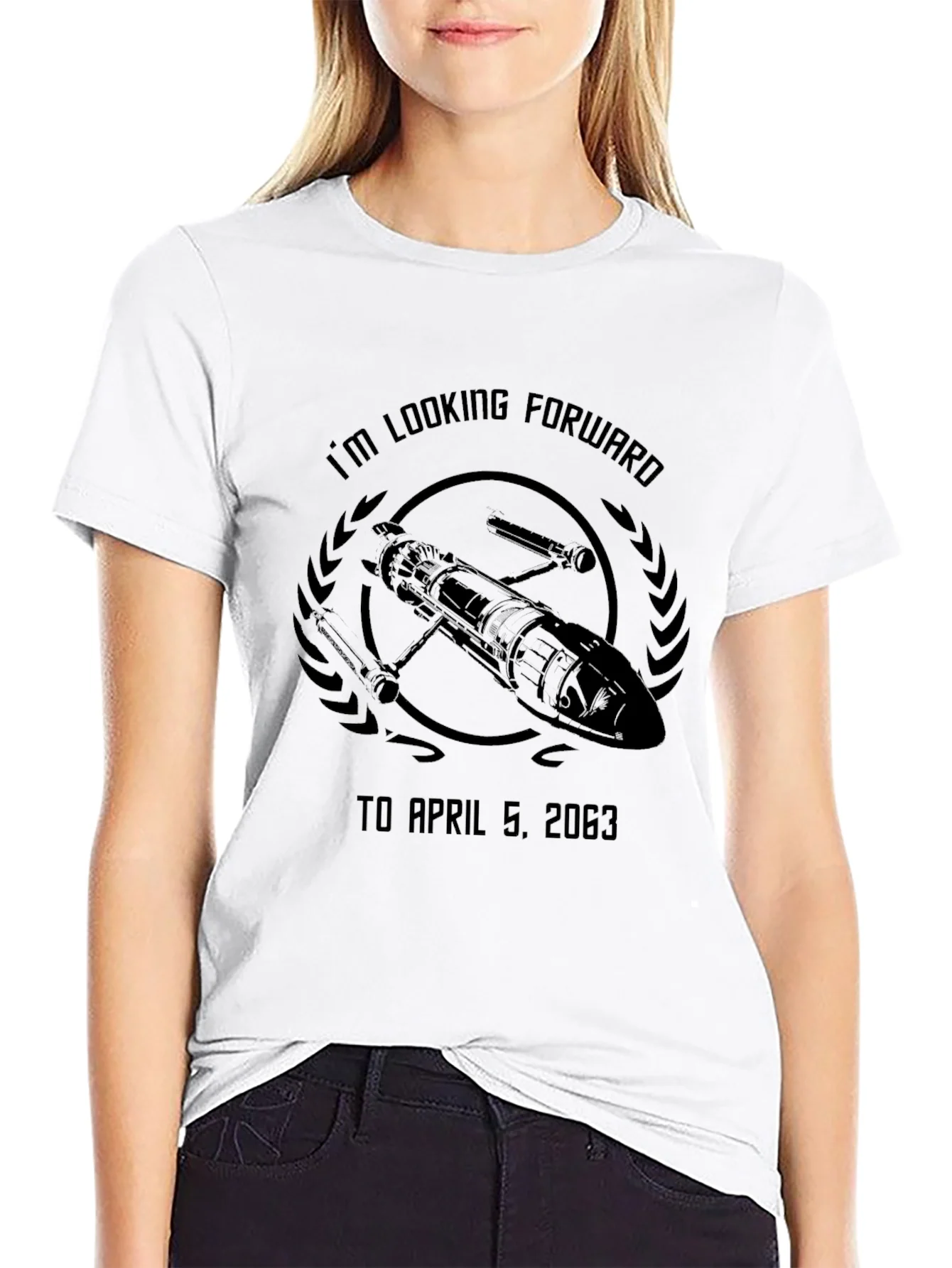Im Looking Forward to April 5 2063 T-Shirt