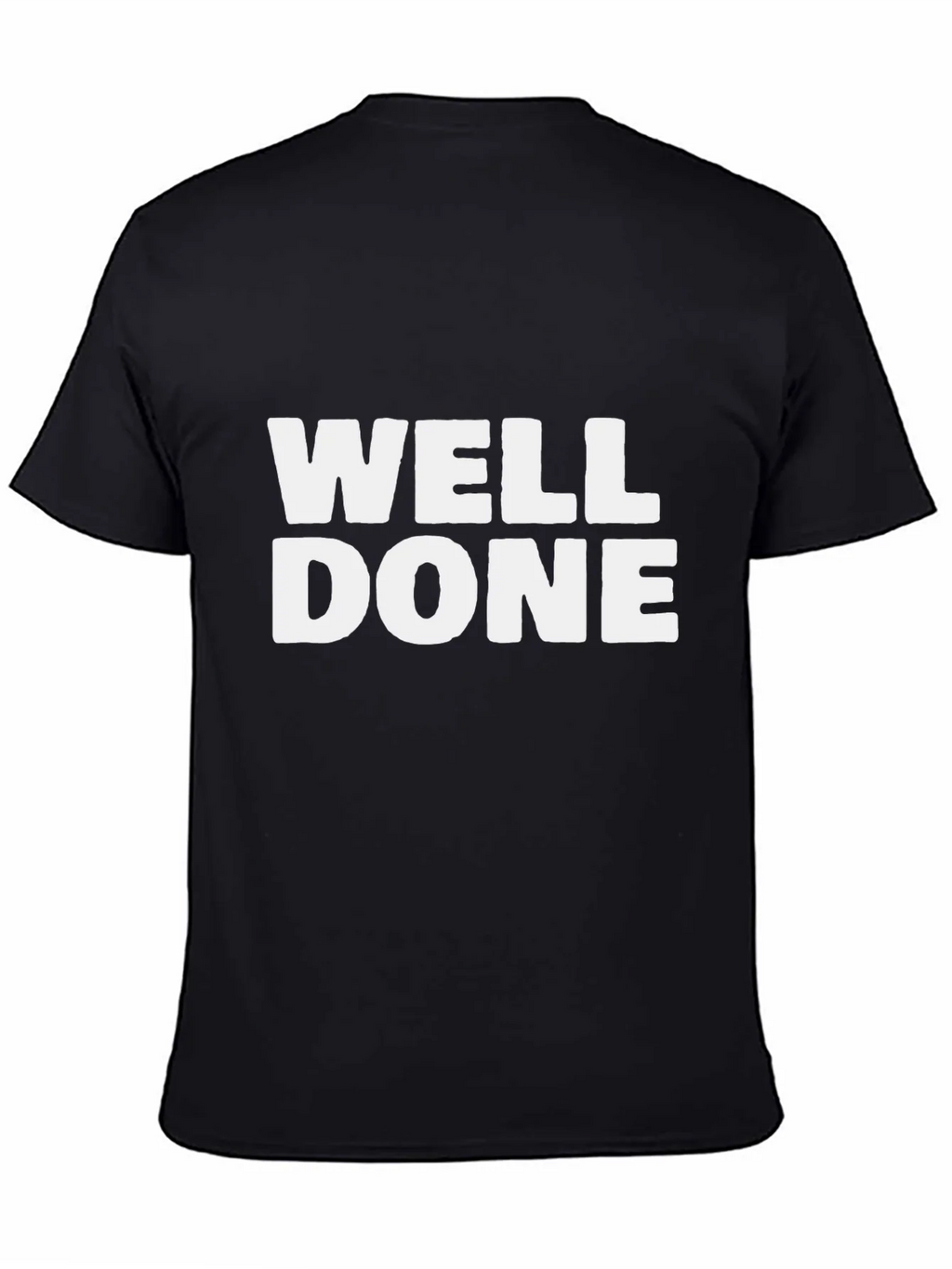 Well Done Graphic Tee - Black Cotton T-Shirt