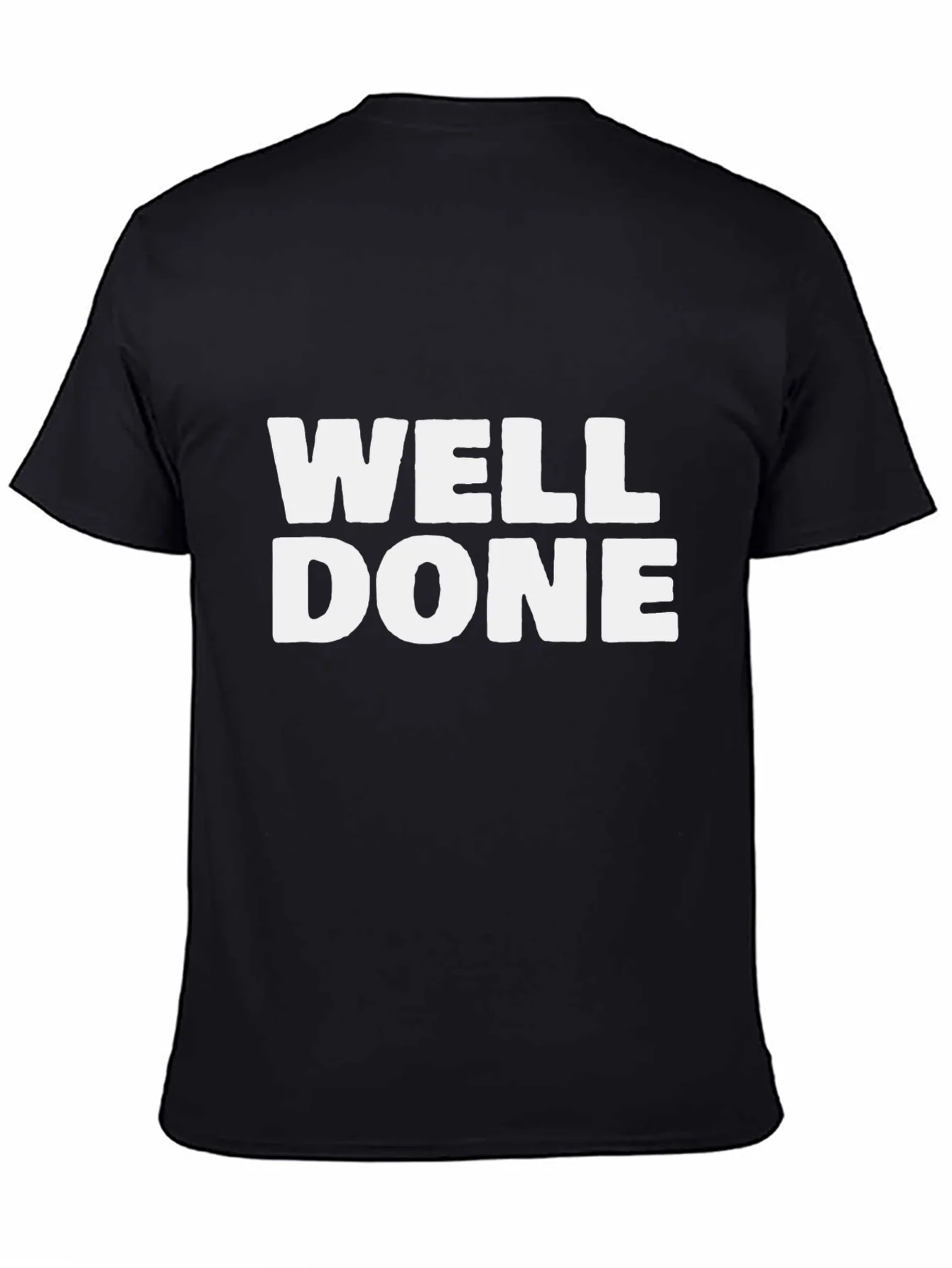 Well Done Graphic Tee - Black Cotton T-Shirt