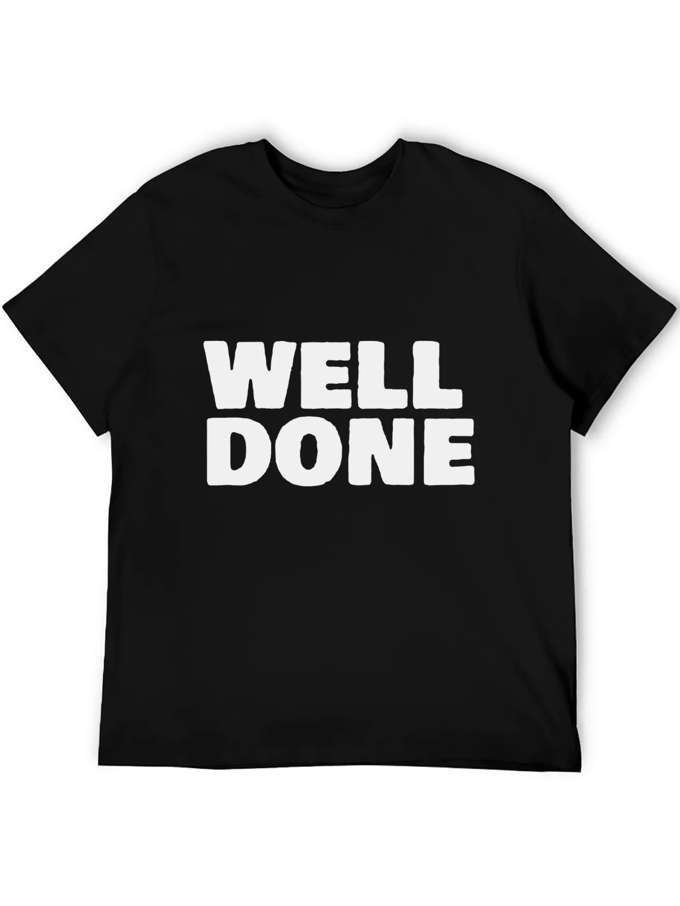 Well Done Graphic Tee - Black Cotton T-Shirt