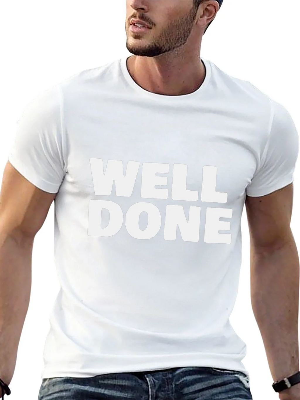 Well Done Graphic Tee - Black Cotton T-Shirt