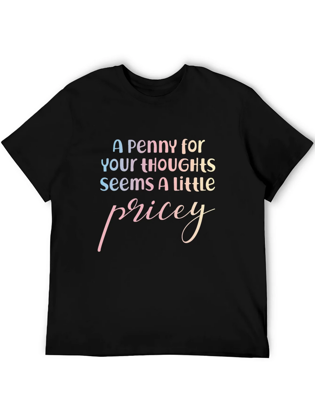Penny For Your Thoughts T-Shirt Black Tee