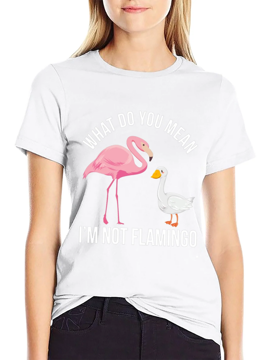 Funny Im Not Flamingo Graphic Tee