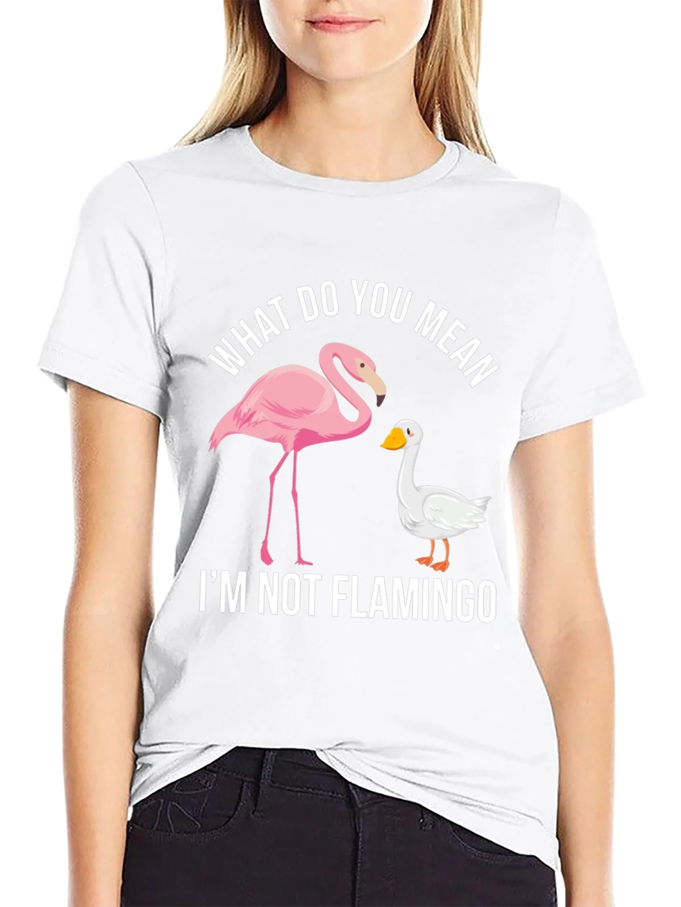 Funny Im Not Flamingo Graphic Tee