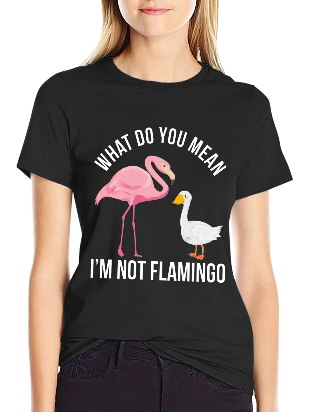 Funny Im Not Flamingo Graphic Tee