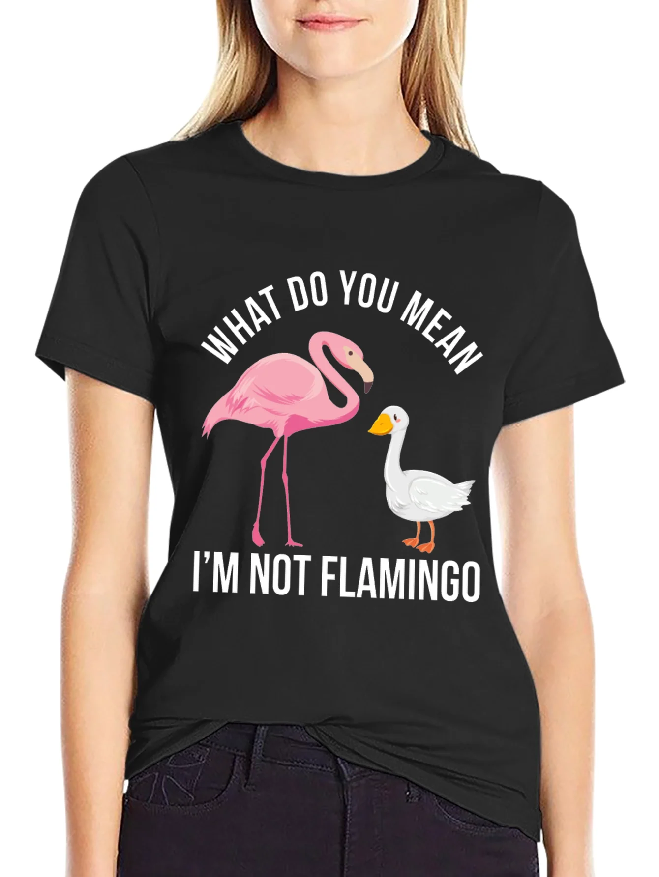 Funny Im Not Flamingo Graphic Tee