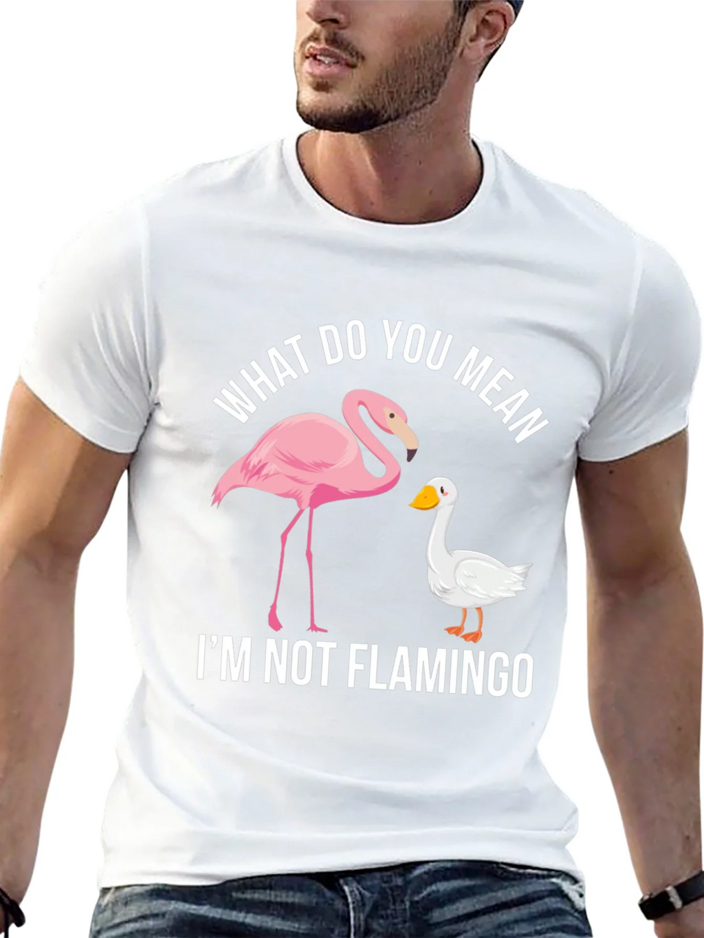 Funny Im Not Flamingo Graphic Tee