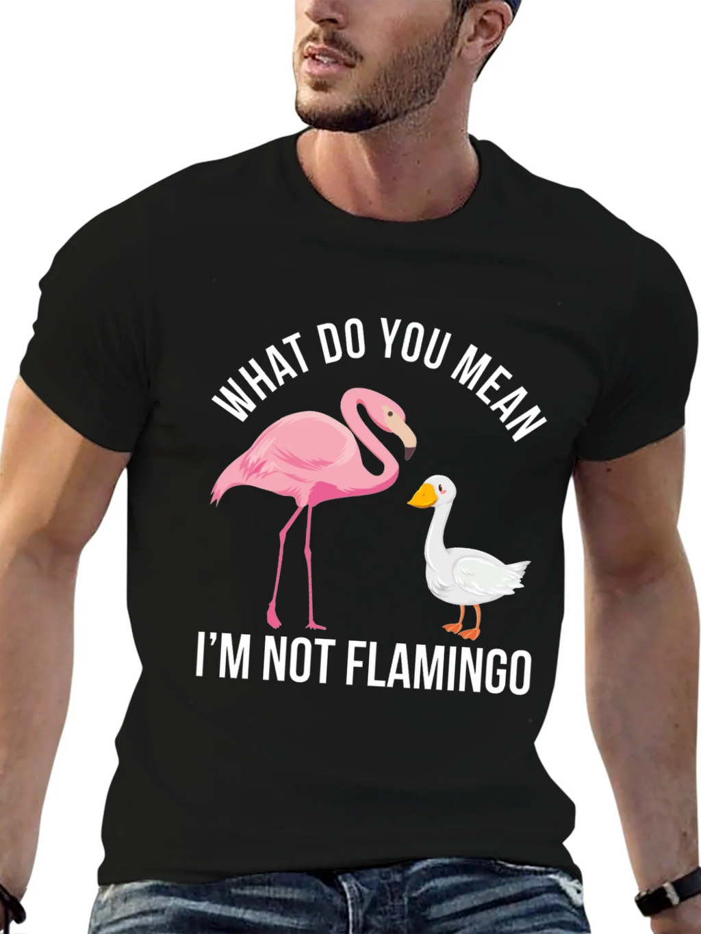 Funny Im Not Flamingo Graphic Tee