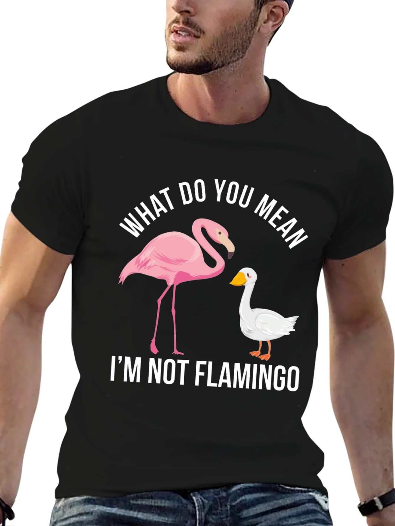 Funny Im Not Flamingo Graphic Tee