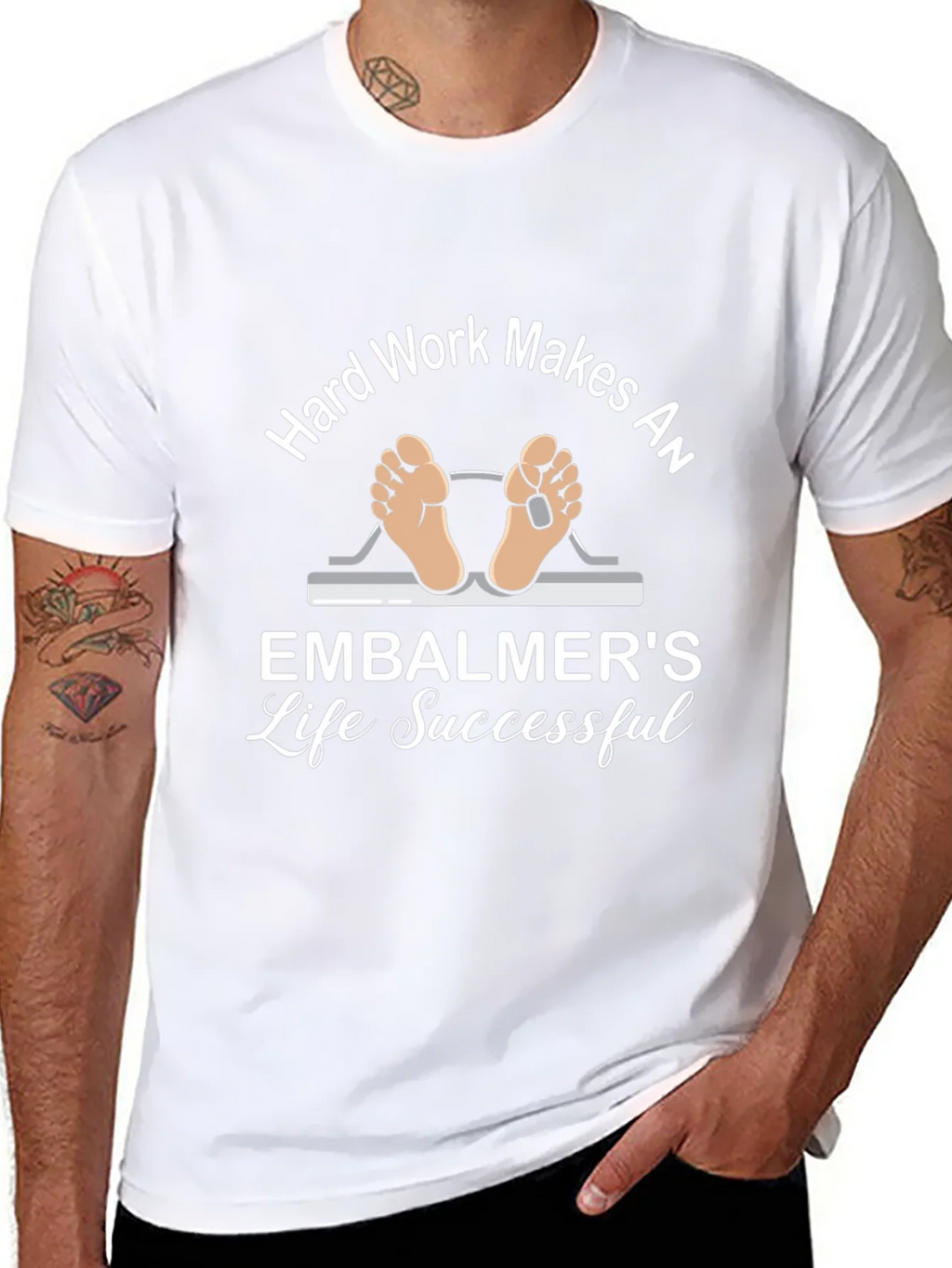 Embalmer Life T-Shirt - Hard Work Makes Successful