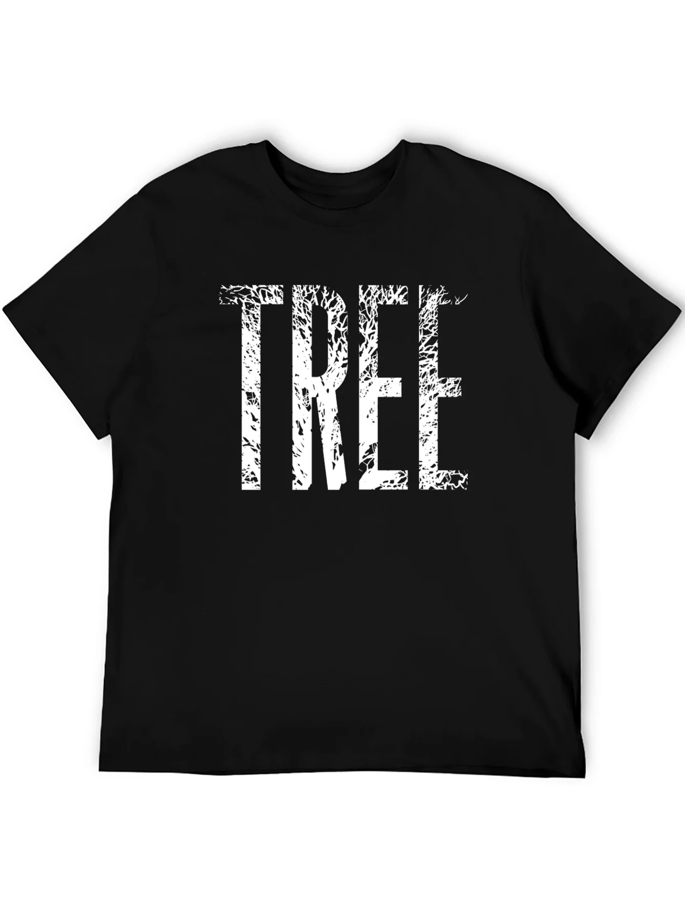 Nature Inspired Tree Graphic Tee - Soft Black Shirt