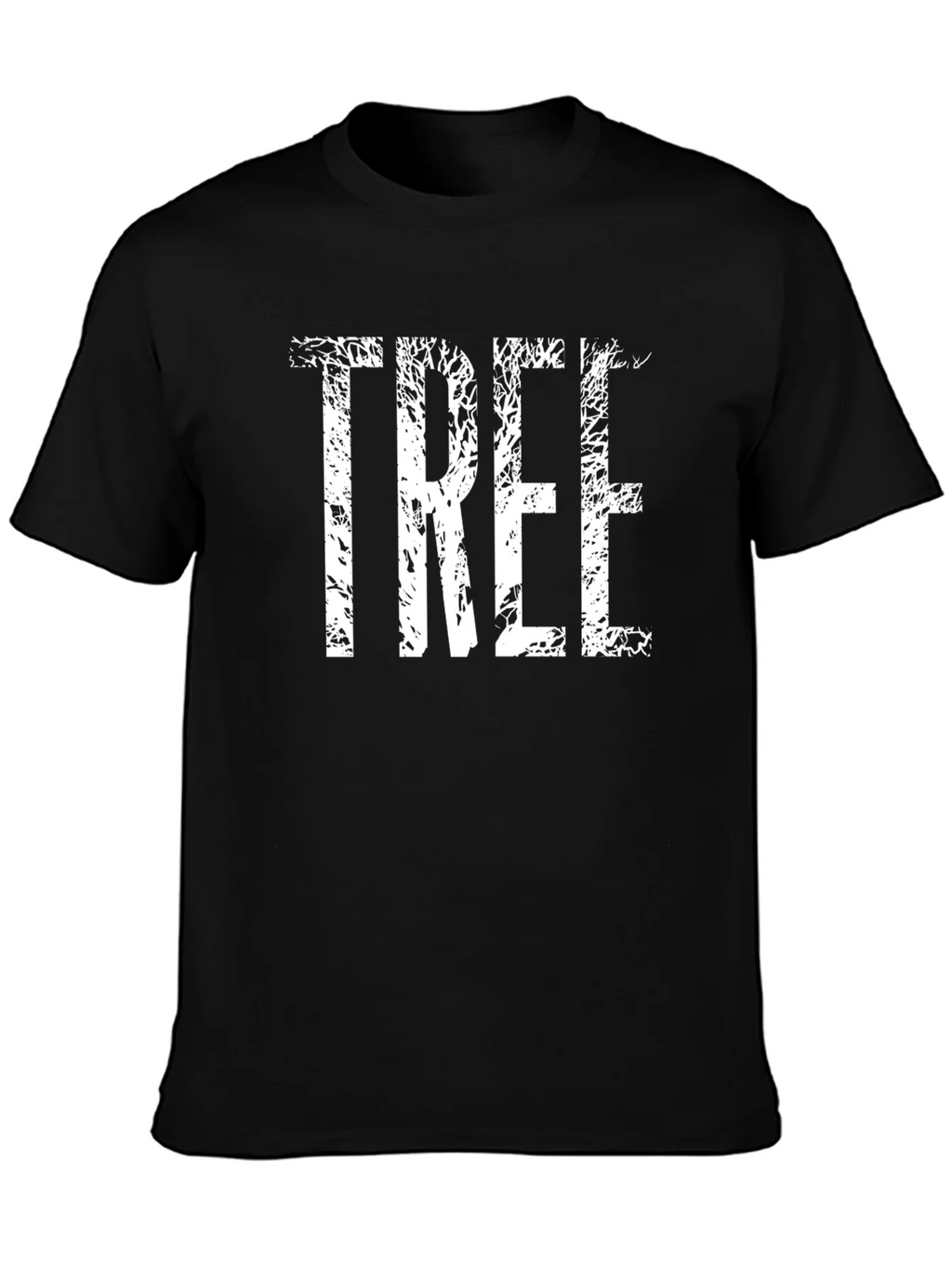 Nature Inspired Tree Graphic Tee - Soft Black Shirt