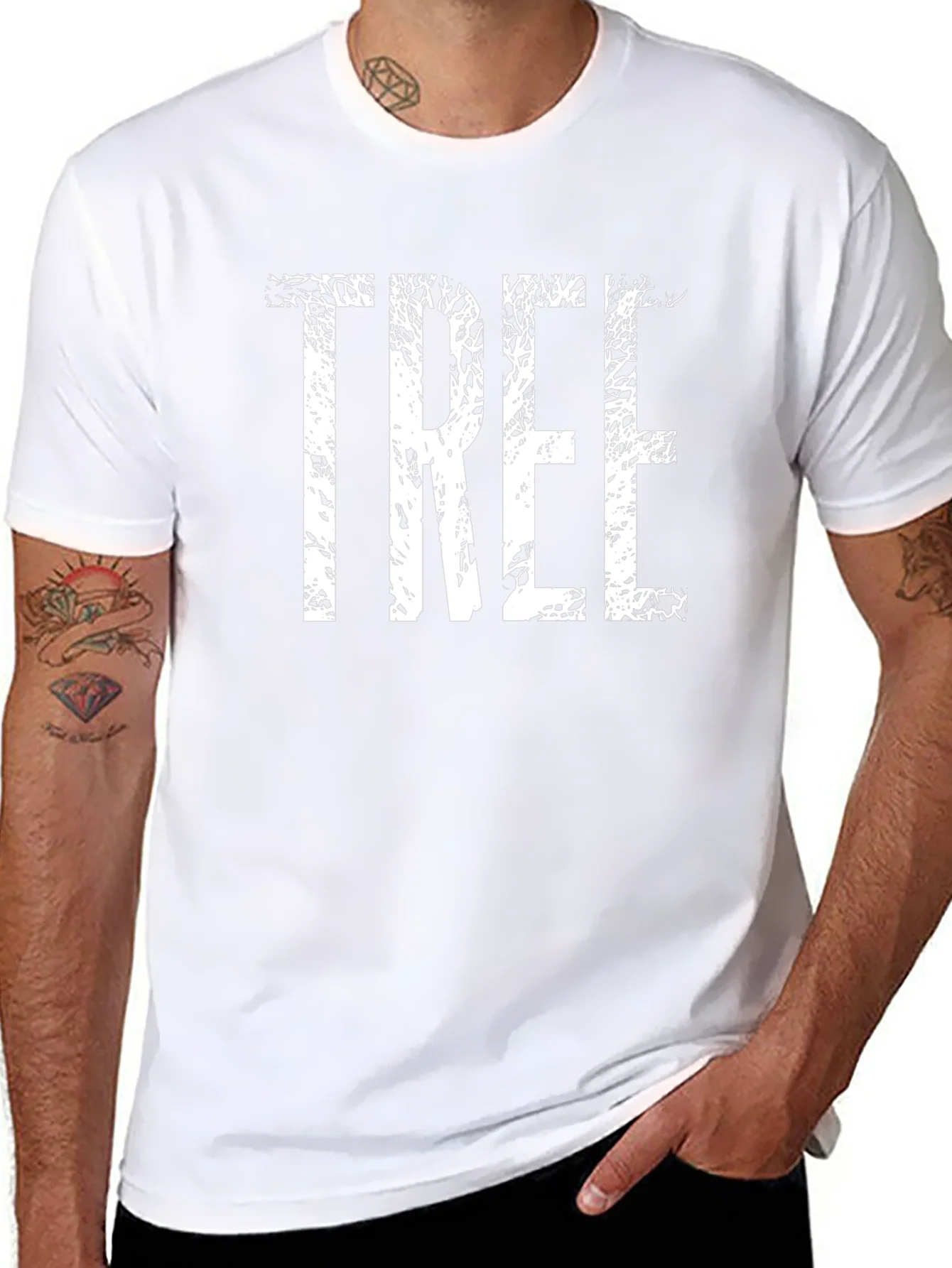 Nature Inspired Tree Graphic Tee - Soft Black Shirt