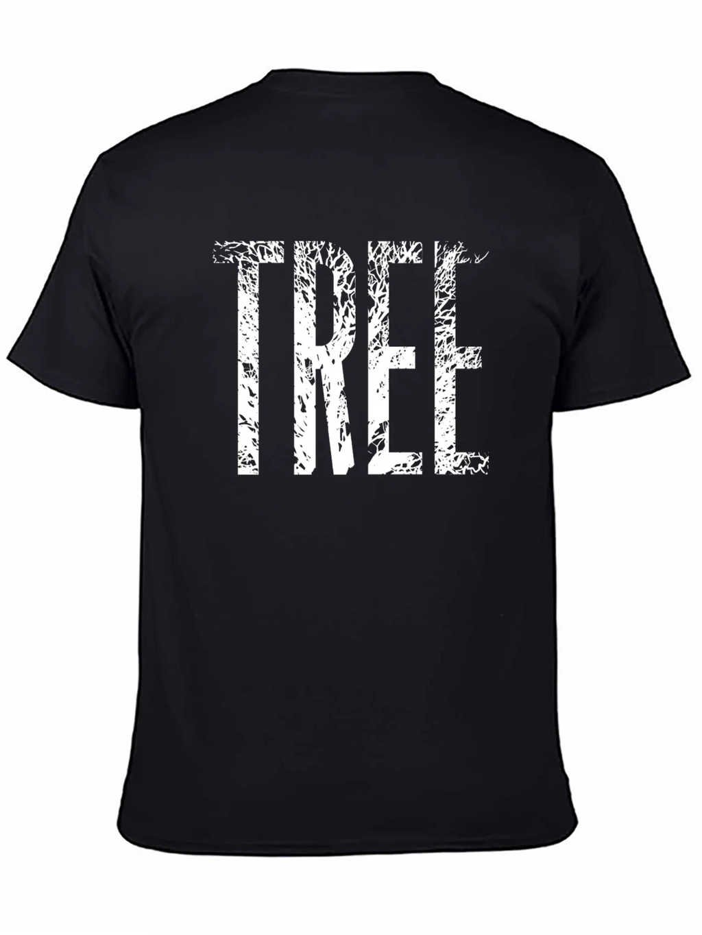 Nature Inspired Tree Graphic Tee - Soft Black Shirt