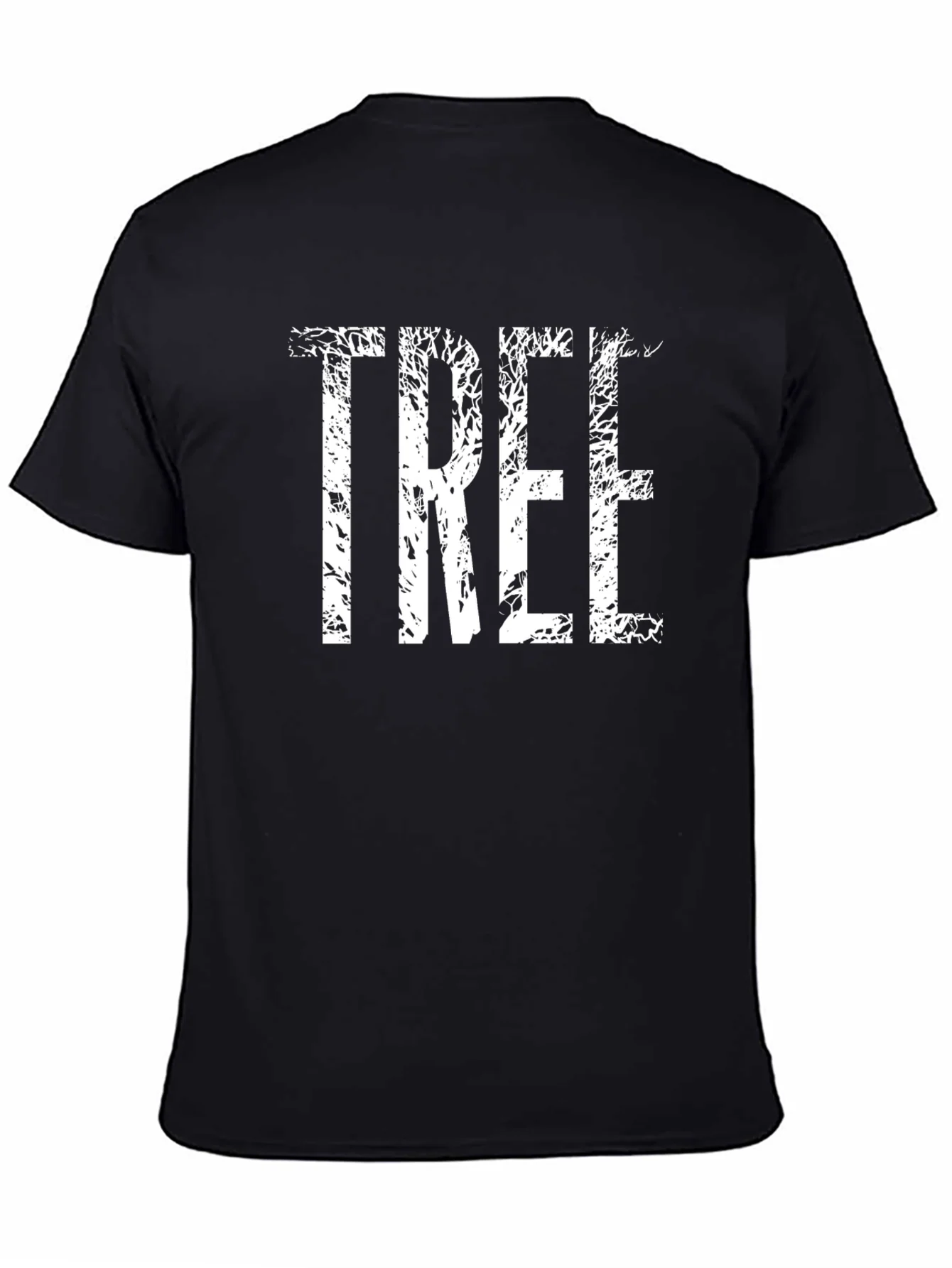 Nature Inspired Tree Graphic Tee - Soft Black Shirt