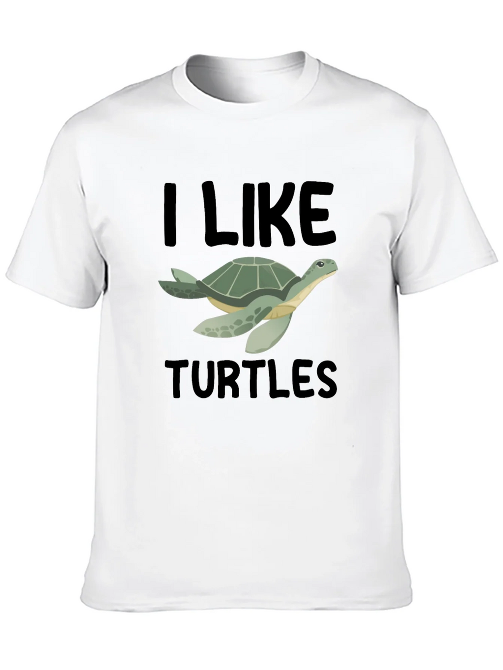 I Like Turtles T-Shirt - Black