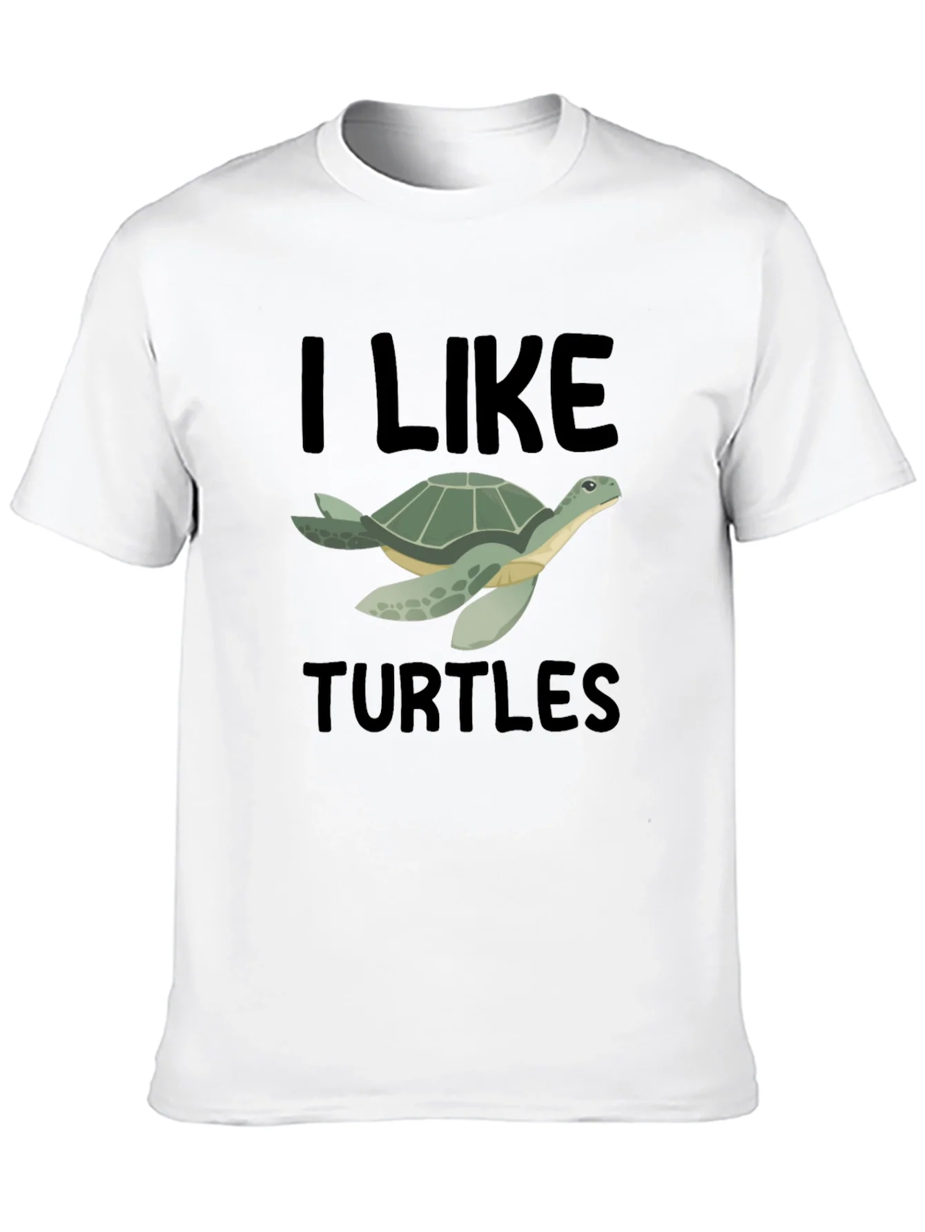 I Like Turtles T-Shirt - Black