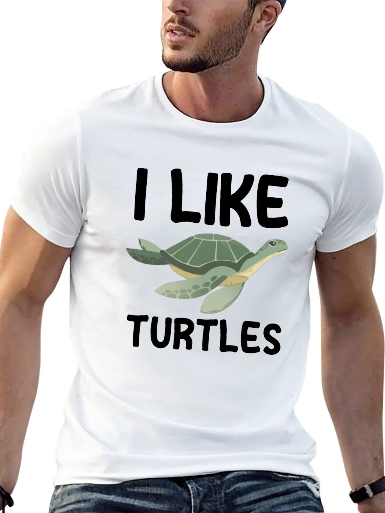 I Like Turtles T-Shirt - Black