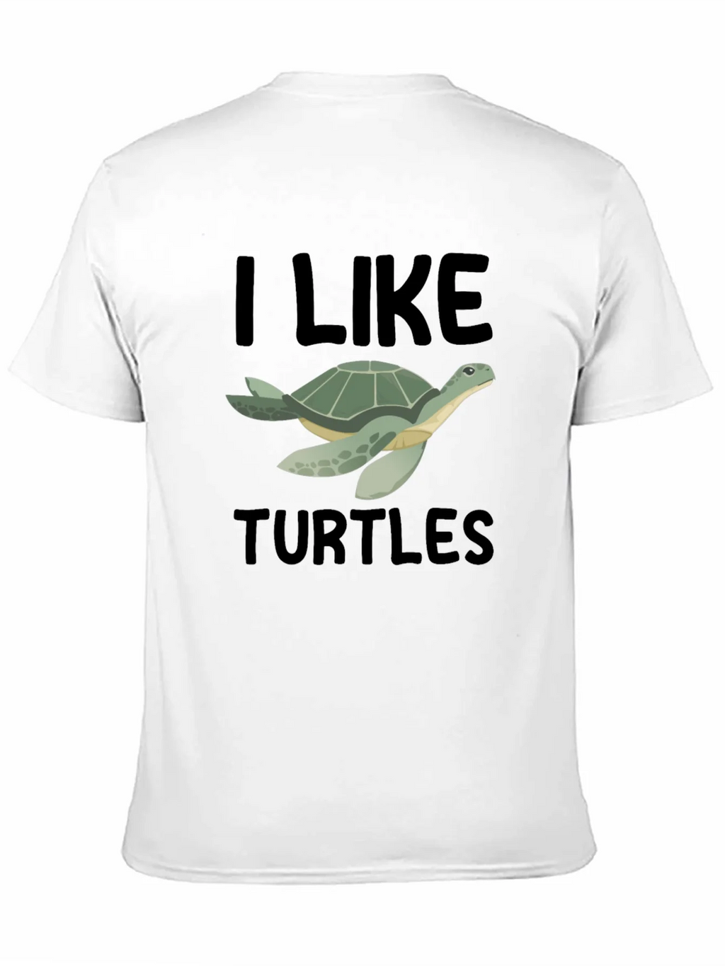 I Like Turtles T-Shirt - Black