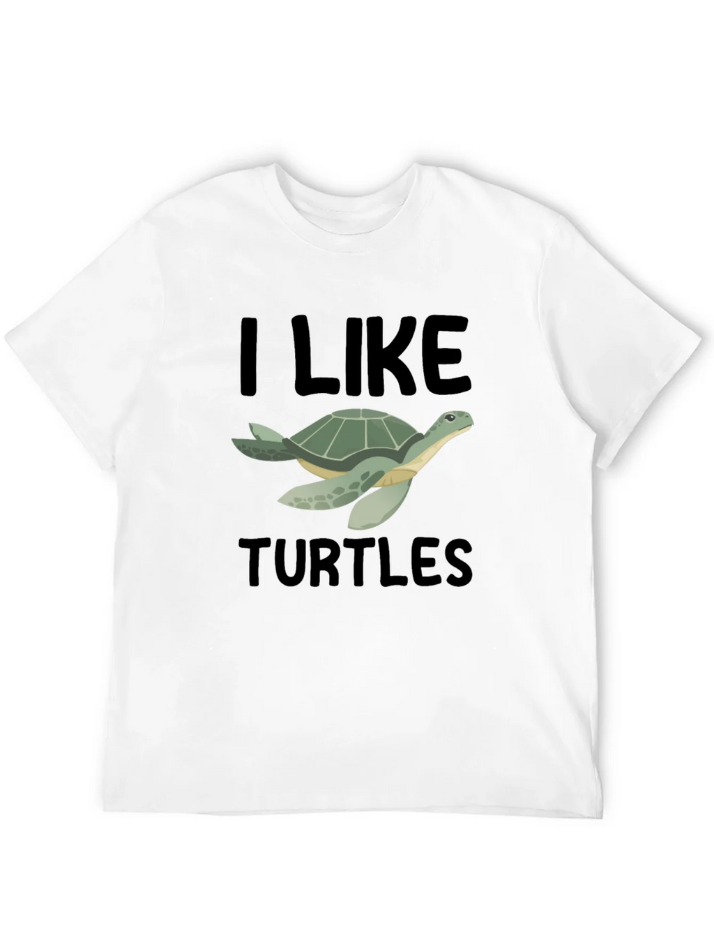 I Like Turtles T-Shirt - Black