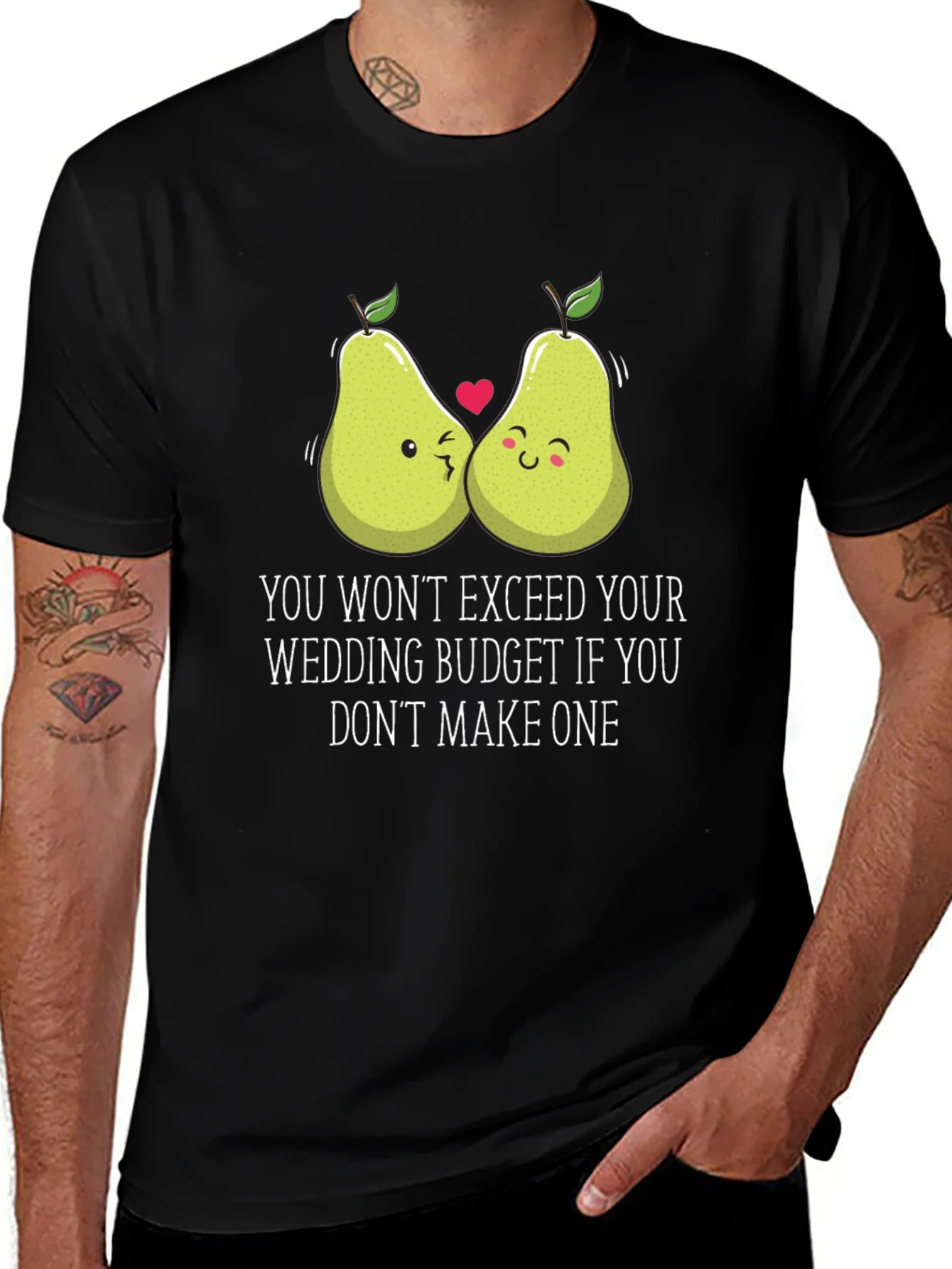 Funny Pear Wedding Budget T-Shirt