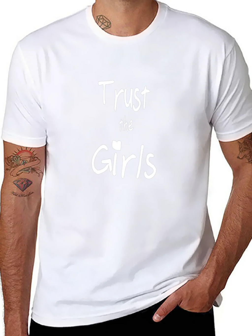 Trust The Girls Black Graphic Tee